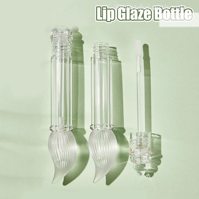 

1 Pcs 5ml Writing Brush Shape Lip Gloss Tube Transparent Thick Rod Brush Head Empty Bottle Lips Glaze Container Makeup Material