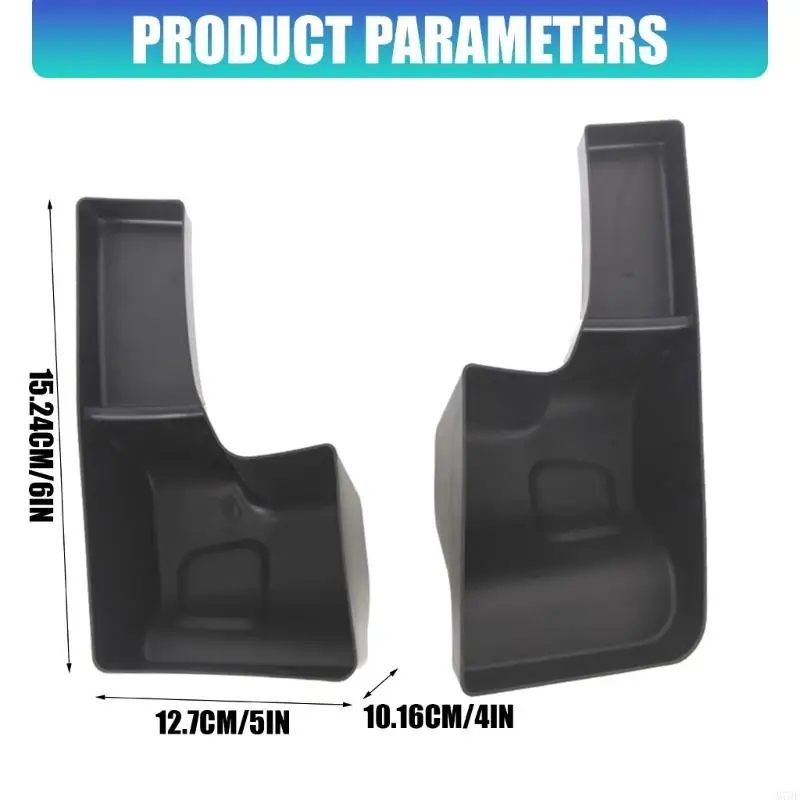 M76E Schwarze Aufbewahrungsboxen auf der Gepäckseite für den hinteren Kofferraum, 2-teiliges ABS-Tablett-Set für Sonnenbrillen – Detail 6