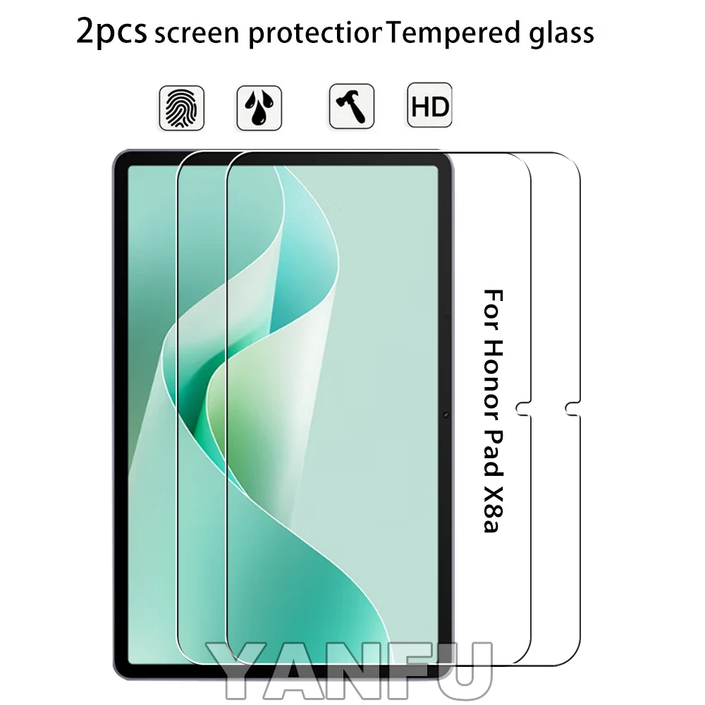 

Защитная пленка из закаленного стекла для Honor Pad X8a 11 дюймов 2024, 2 шт., прозрачная защитная пленка