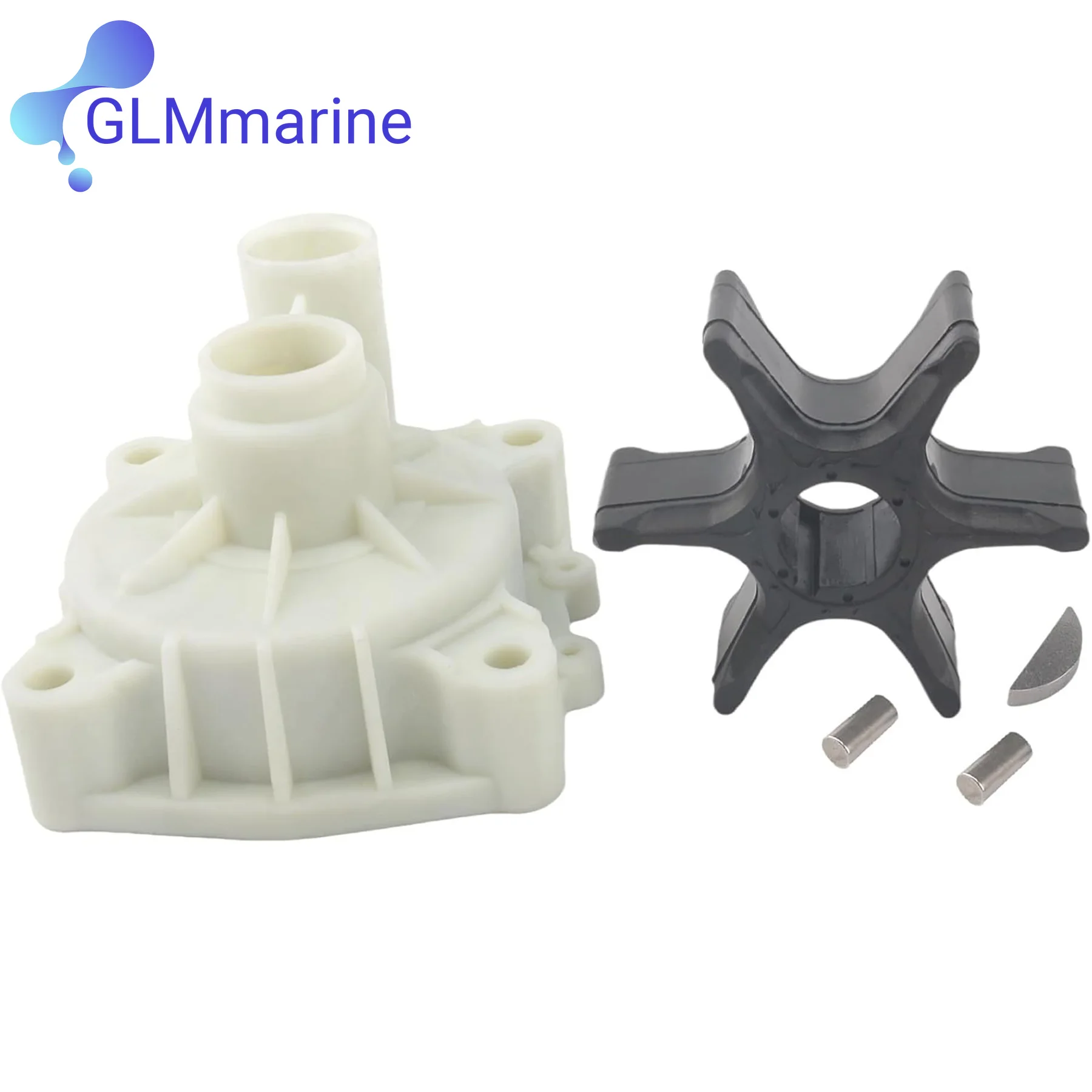 6E5-W0078-A1 Water Pump Impeller Repair Kit Fits for Yamaha 2 Stroke 115 130 HP Motor Replaces 6E5-44311-00 6E5-W0078-01