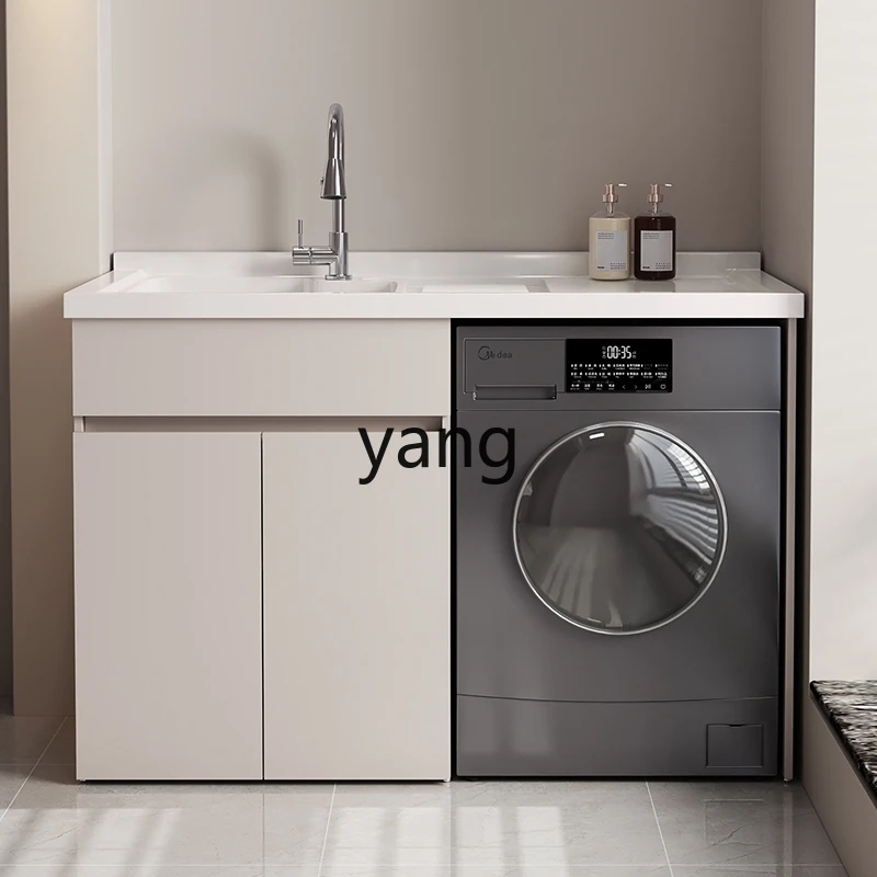 XYY paint stainless steel balcony washing machine integrated laundry cabinet significant other combination