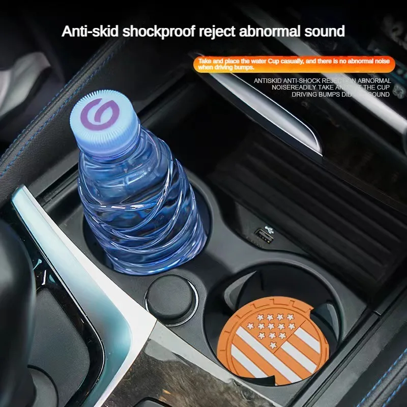 2pcs Hot Car in the water-control Cup Mat Door Groove Mat interior decoration modification of special car accessories