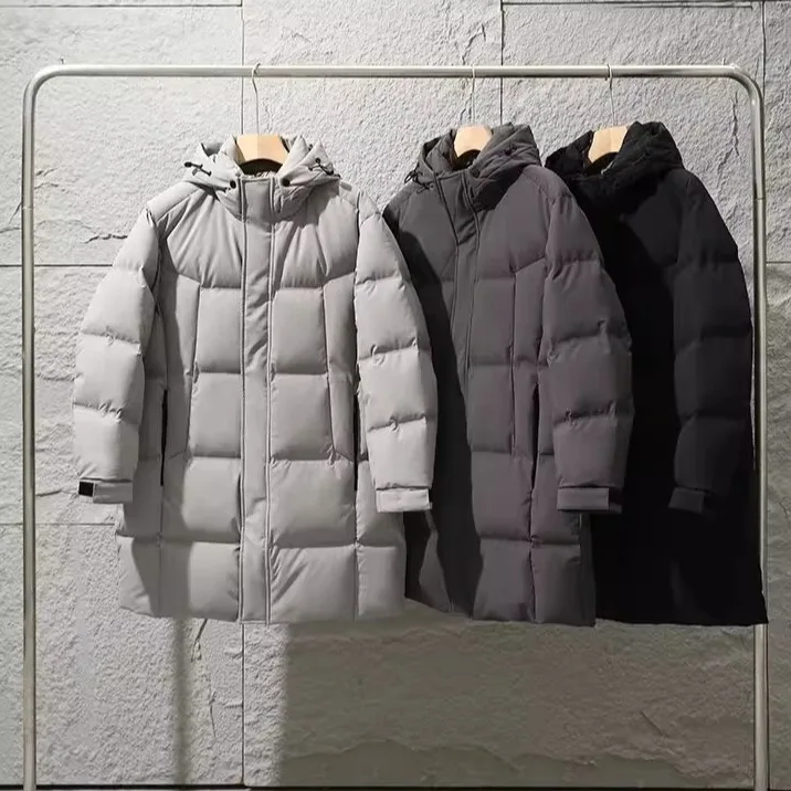 

Extreme Cold Series Men's Long Over-Knee 90 down Filled Jaet Loing Filling Proc Full Body Glued Partition Velvet Crt