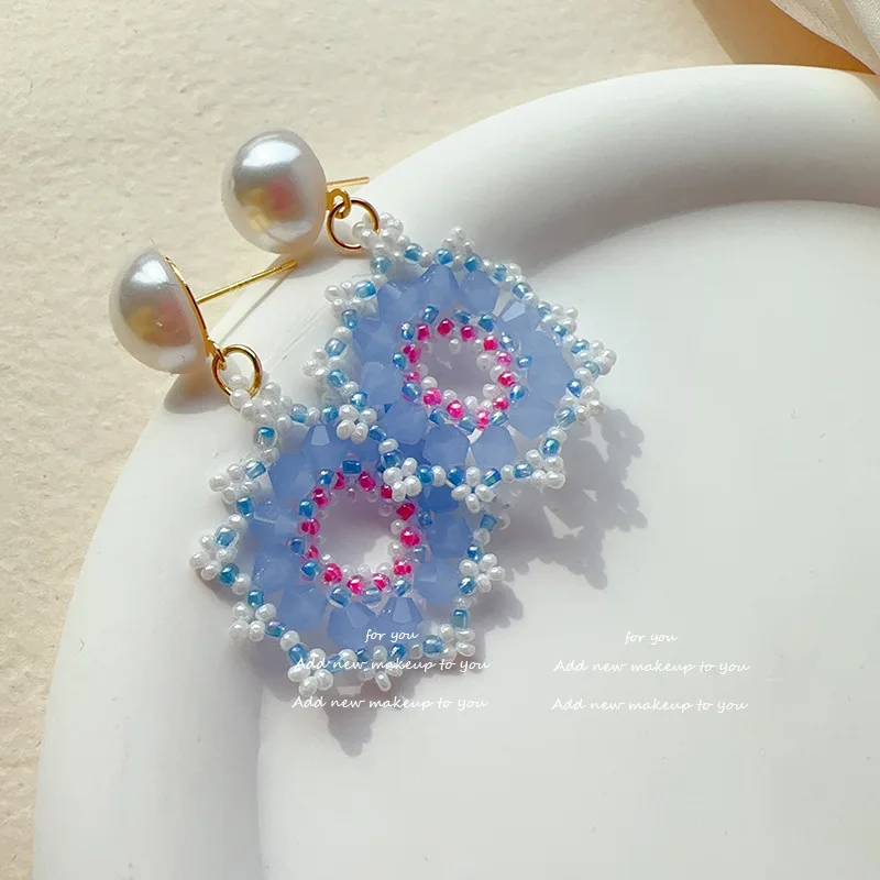 Exaggerated hand-made sunflower earrings