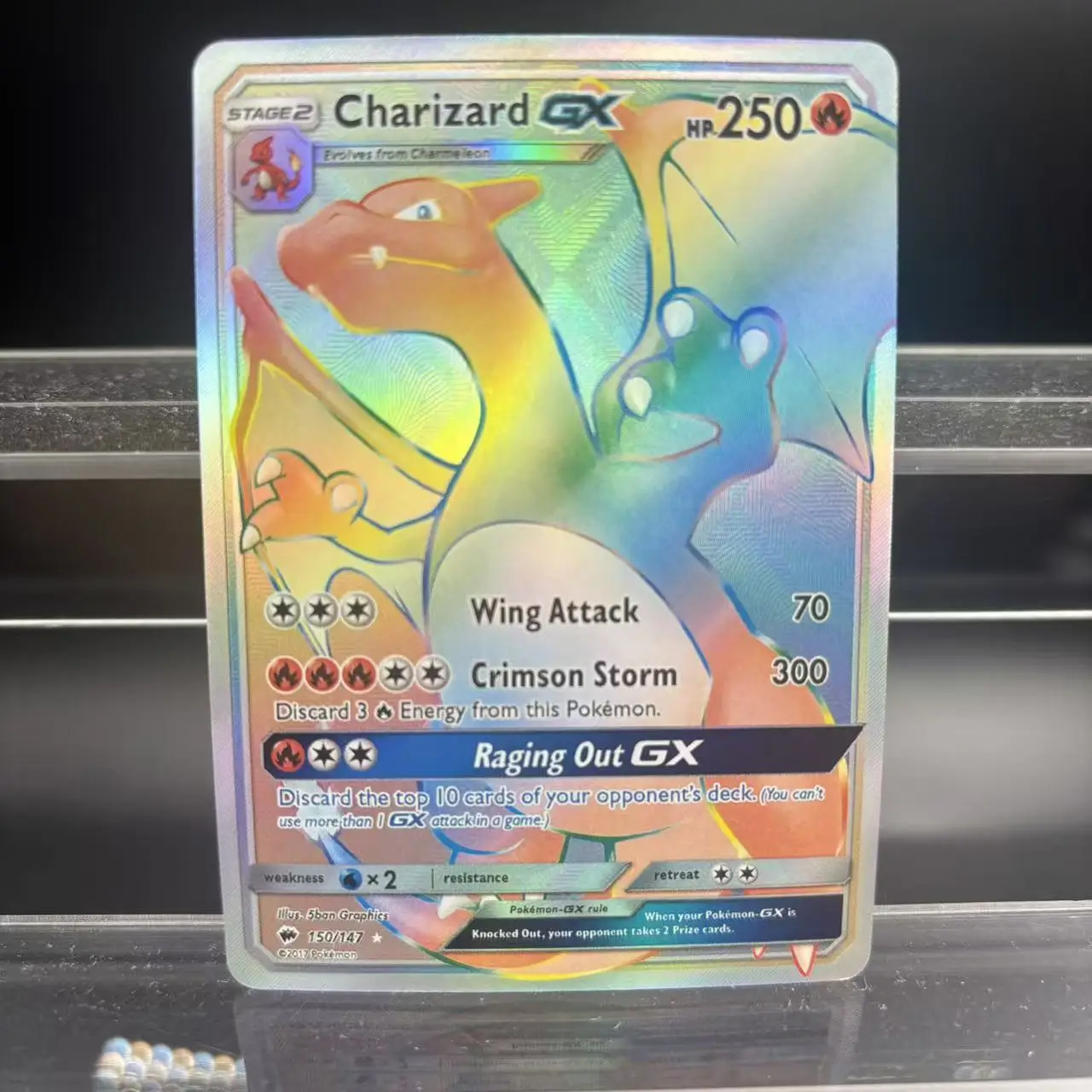 DIY PTCG جمع بطاقات Mega Charizard X ex ذاتية الصنع بطاقة واحدة لعبة كلاسيكية بطاقة أنيمي هدية لعبة