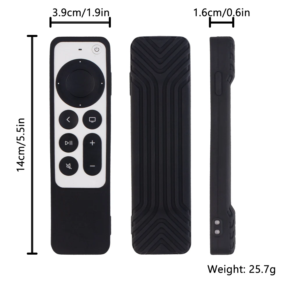 Universal Silicone Remote Protective Shell For Apple TV 4K Siri Remote Anti-Slip Shockproof Soft Cover Remote Protective Case