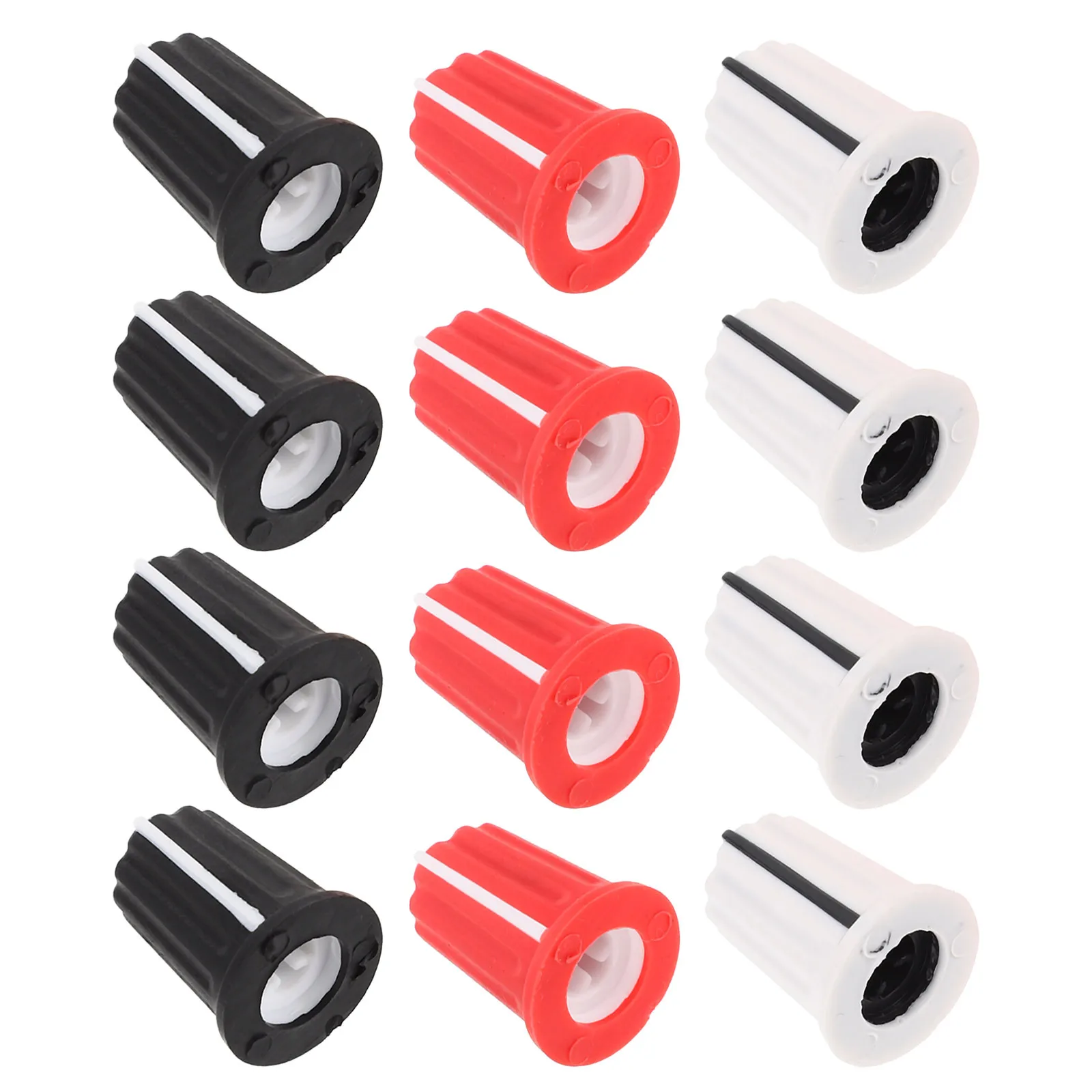 

12Pcs Potentiometer Knob Electric Guitar Volume Control Replacement for Amplifier Mixer Audio Equipment Parts Smooth Rotary