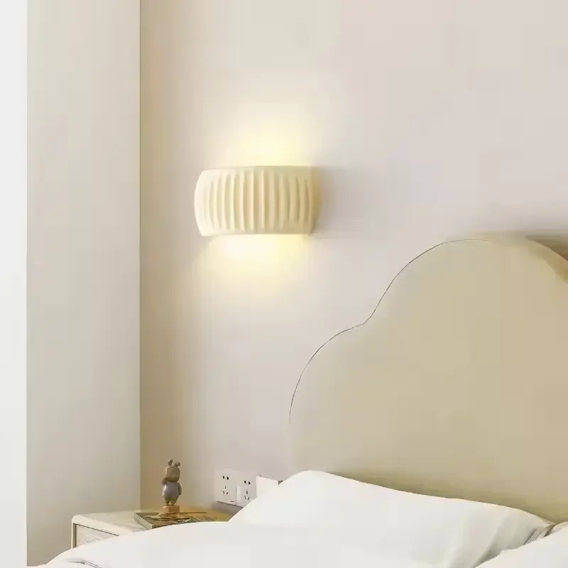 

Modern Round LED Wall Light Home Hotel 220V Acrylic Resin Shade Metal Recessed Installation Decorative LED Wall Lamps Bedroom