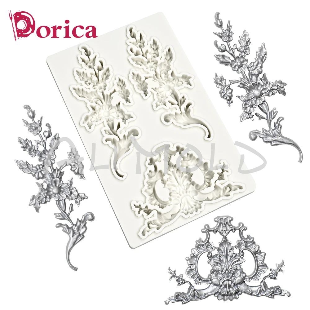 Silikonowa forma do dekoracji domu Sugarcraft Chocolate Fondant Cake Mould DIY Resin Clay Relief Model Home Decorating Tool Baking — zdjęcie 6