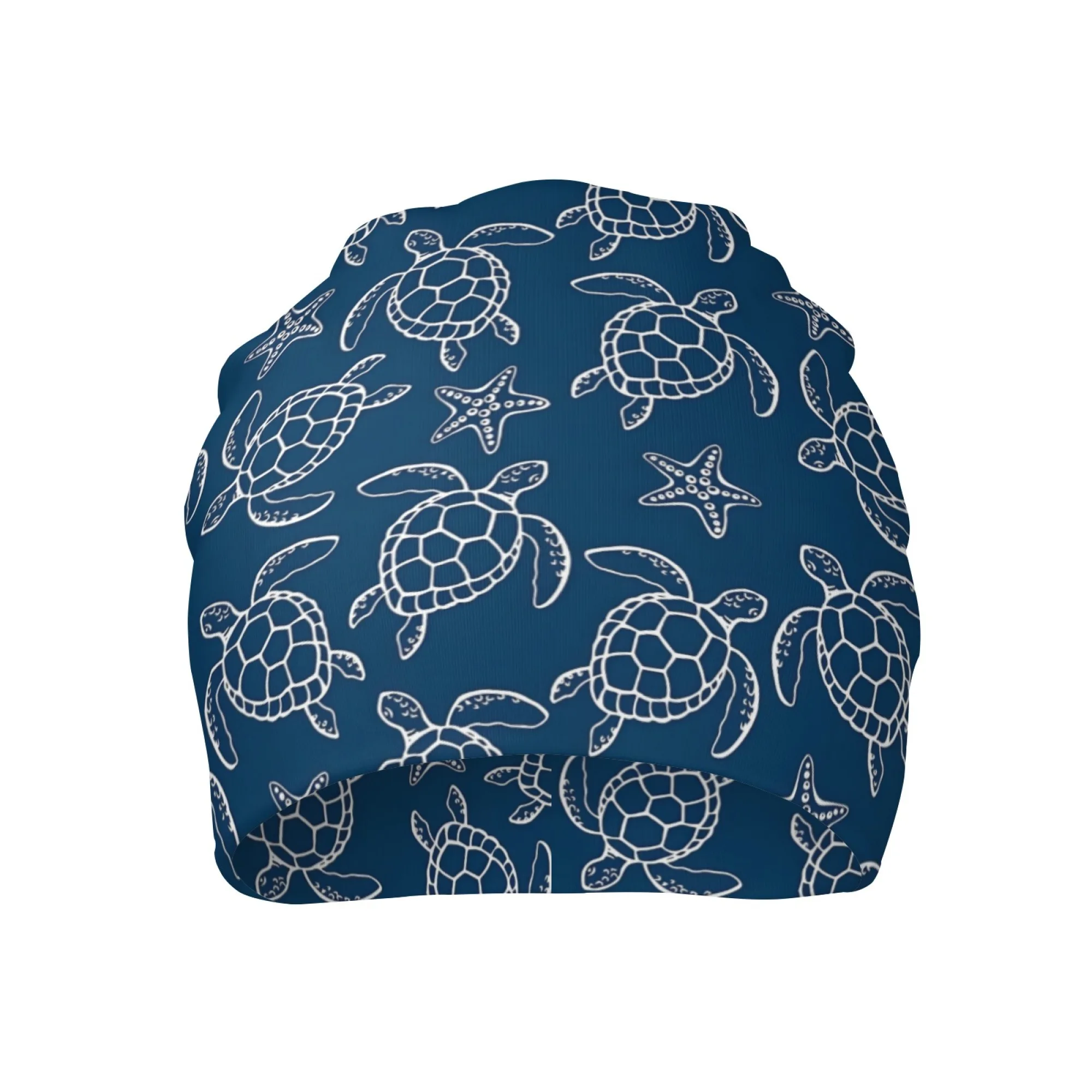 Novedad, gorro con estampado de tortuga oceánica para hombre, gorro tejido Retro informal a la moda, cómodo y cálido, gorro de calavera feliz de Hip Hop callejero, regalo