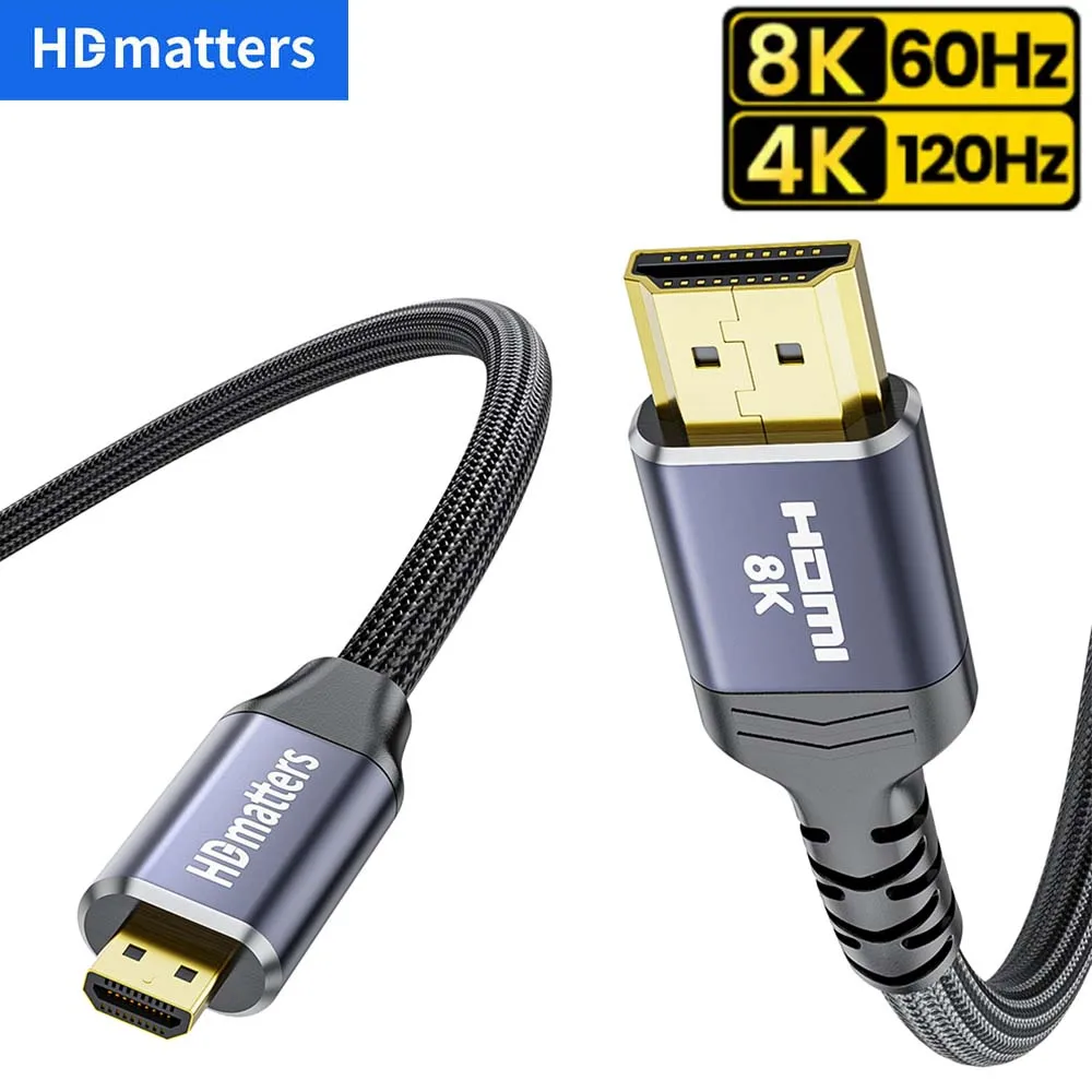 NFHK 2 Stück / Set HDMI auf Micro-HDMI Typ A auf Typ-D Stecker NFHK 2 Stück / Set HDMI auf Micro-HDMI Typ A auf Typ-D Stecker