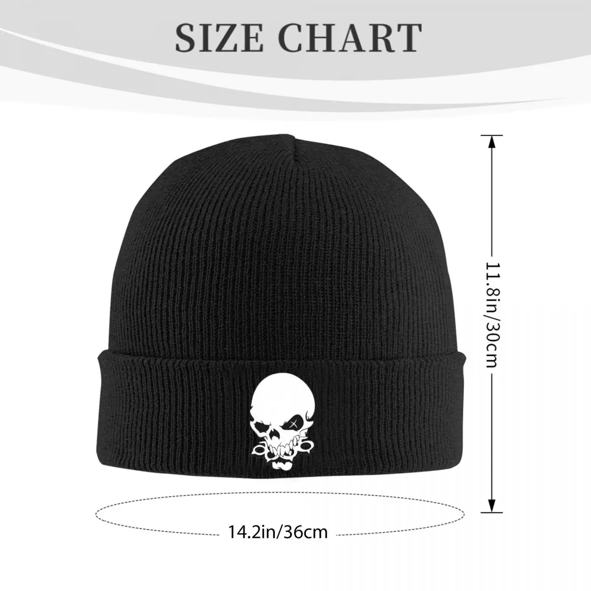 Five Finger Death Punch Warm Knitted Cap Winter Knit Bonnet Hat Skullies Beanies Hip Hop Caps for Unisex