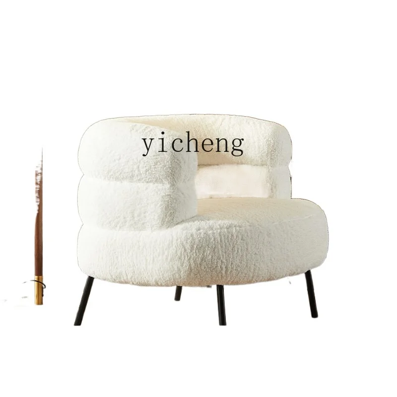 YY Nordic Living Room Furniture Lambswool Couch Antique Sofa