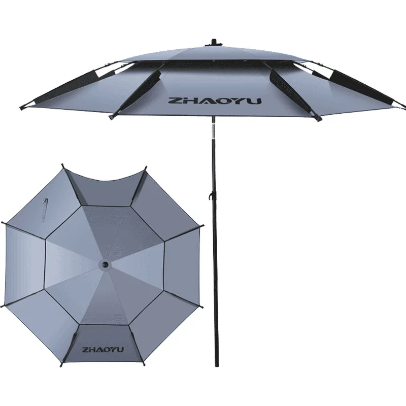

Outdoor Fishing Umbrella Large Thick Universal Dual Layer Sun Shield Foldable Cane Umbrella Outdoor Use Large Shade Umbrella