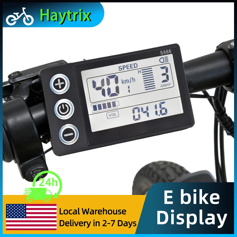 

[Haytrix-US] Ordinateur De Vlo Avec Fil Scooter Accessories Electric Scooter Bike Computer Lcd Screen Bike Bicycle Speedomet