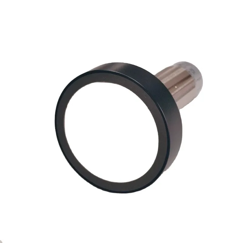 Threaded Barrel Ultrasonic Proximity Sensor M30 Large Sensing Distance 6m 200mA PNP 30V DC Nickel-Plated Brass LED Display