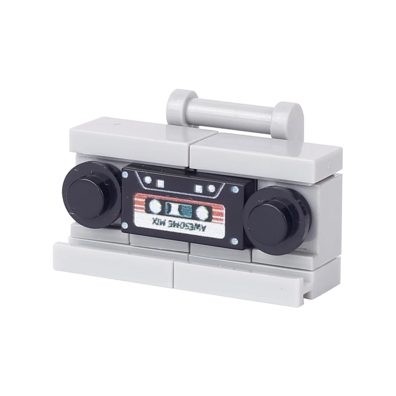 MOC  Jukebox Recorder Building Blocks Music Player Retro Radio Tape Sound DJ MIX Audiotape Bricks Toys Children Gift