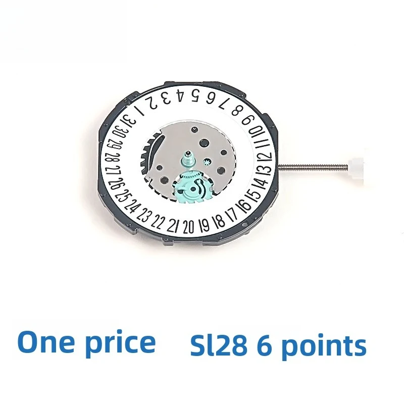 High-end light luxury Sl28-6 Quartz Movement Replacement Three Hands Calendar Date Cheap Alternative Business Fashion