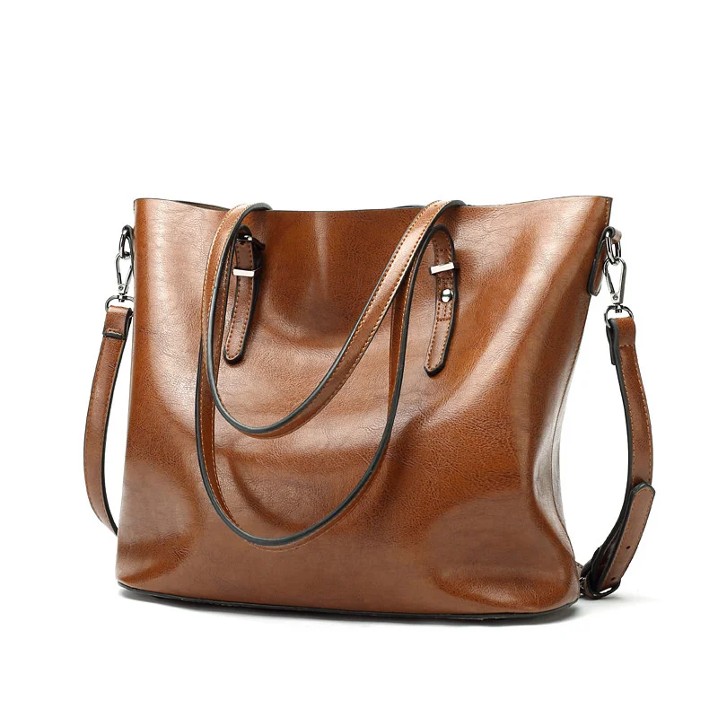 Luxury Brand Designer Women Genuine Leather Handbag Fashion Female Shoulder Messenger Large Capacity Casual Tote Crossbody Bag