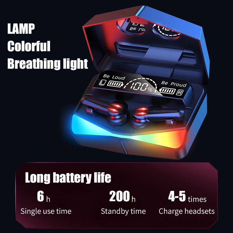 SHOUMI سماعات أذن للألعاب بلوتوث TWS سماعة رأس لاسلكية حقيقية من النوع C سماعة ألعاب ستيريو محول USB مع ميكروفون للهاتف والتلفزيون والكمبيوتر #2