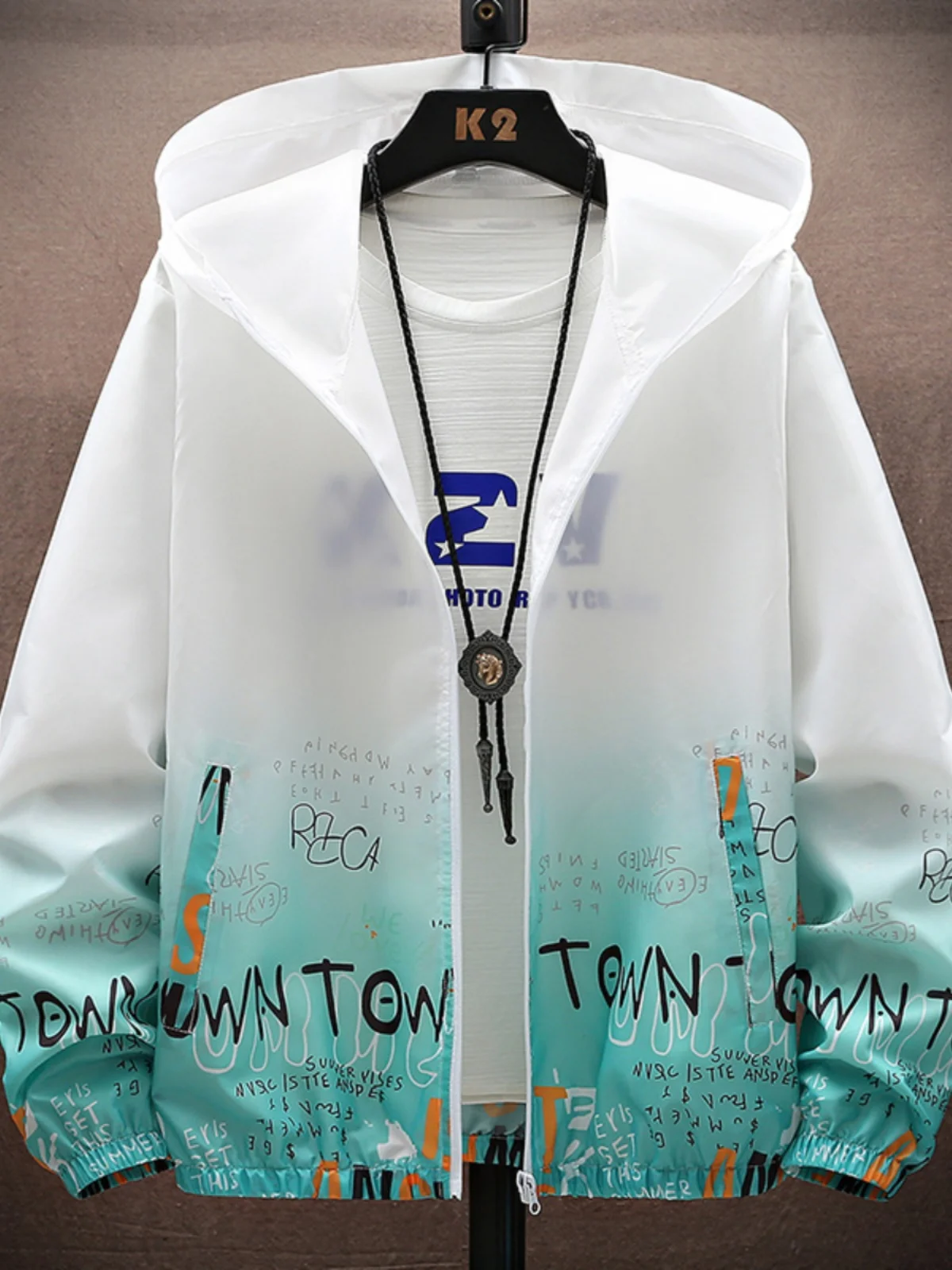 

Охлаждающая одежда из ледяного шелка для мужчин: летняя, тонкая, свободная, с защитой от УФ-излучения, для активного отдыха на природе