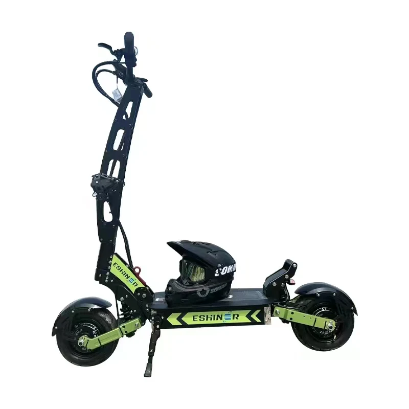 2023 Hot Selling App Control EBS Brake Dual Motor 60V 6000W Fast Speed Electric Scooter with seat for adults