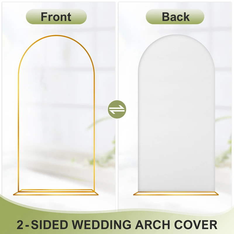 Tampa do arco do casamento para a decoração do banquete, Cabido Arch Stand Covers, Top redondo para festa de aniversário, 7.2ft