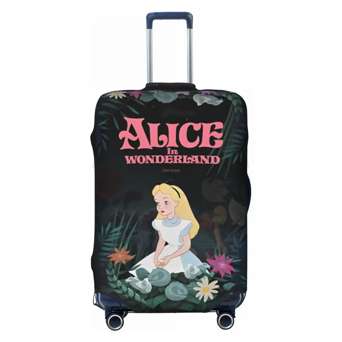 

Alice In Wonderland Suitcase Cover Flight Travel Strectch Luggage Supplies Protection