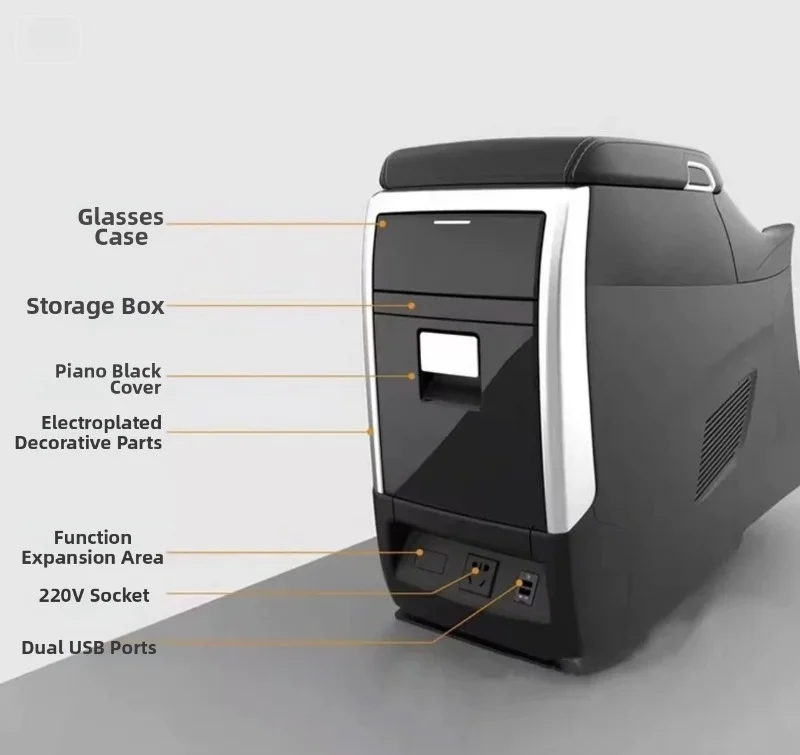 For Toyota Alphard /Vellfire 20/30 Series Armrest Boxes Central Armrest Box Refit Multifunctional Central Storage Compartment