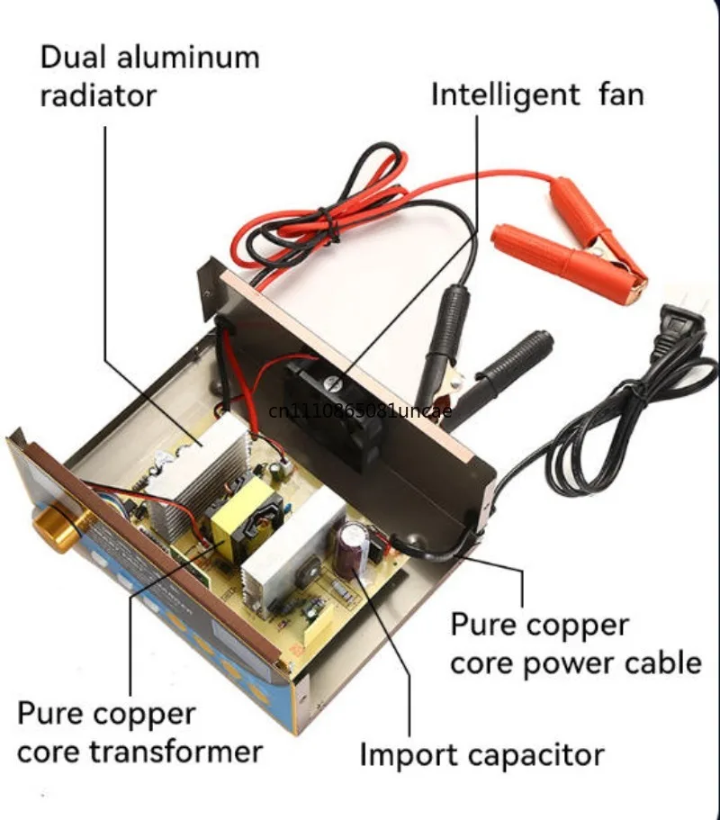Intelligent Pulse Lithium Iron Battery Charger 12V 24V Pure Copper Core Multifunctional Start Stop Charging Tool