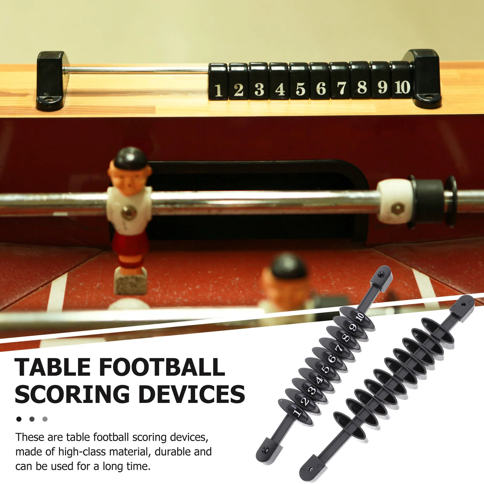 

2pcs Football Counter Desktop Playing Score Indicator Sports Score Keeper For Kids Multi-Functional Soccer Indicator