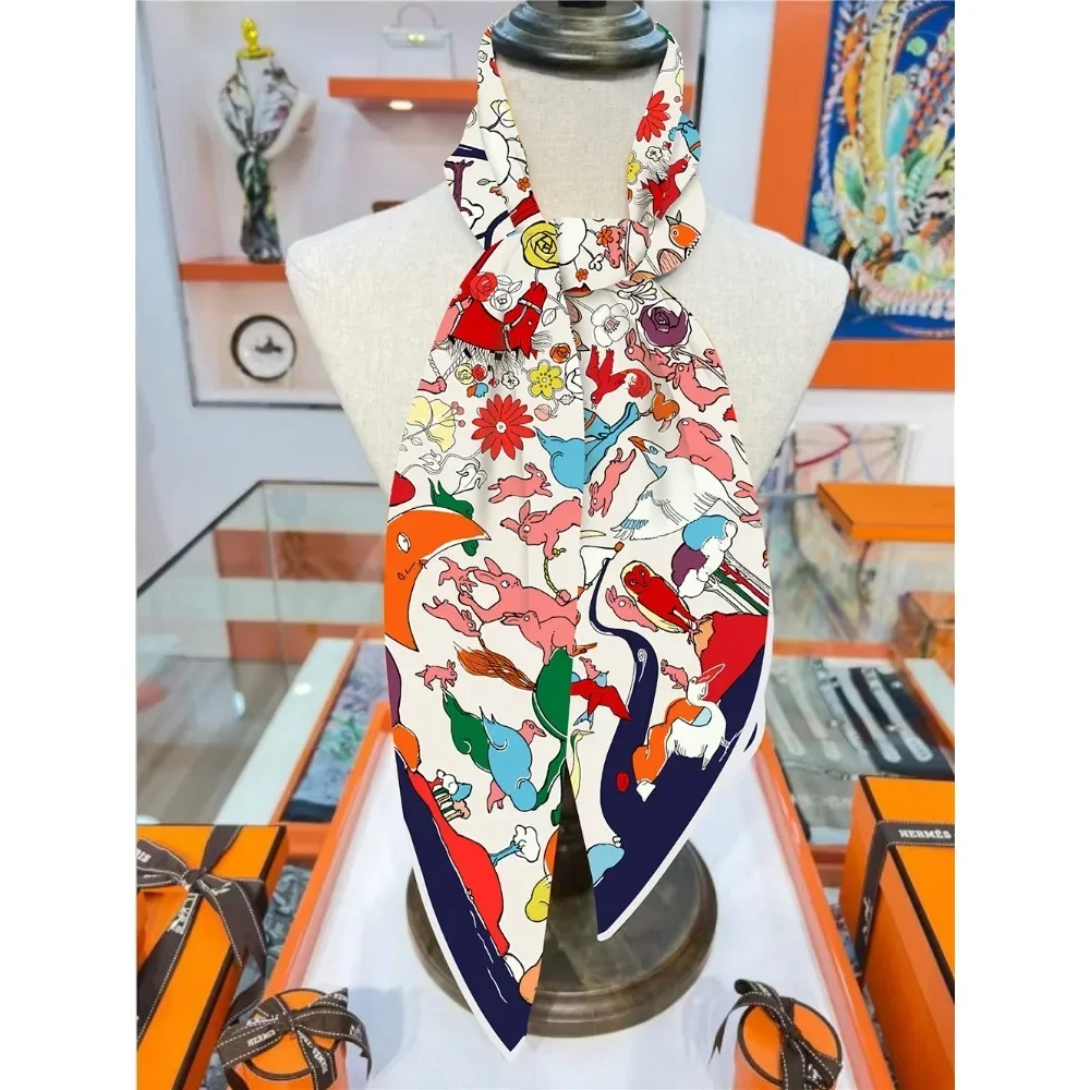 1 unidad de ropa de moda de Carnaval de conejo, chal para mujer, envoltura para el pecho, bufanda cuadrada grande, pañuelo para la cabeza, bufanda de gama alta, venta al por mayor