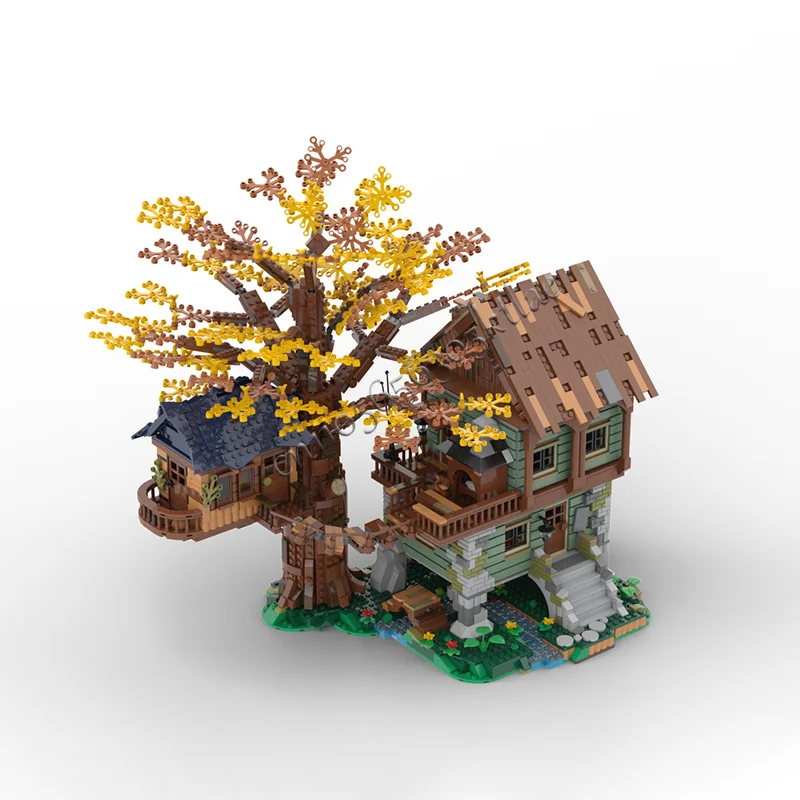 3536개 핫 셀러 고독한 작은 집 정교한 블록 건축 모델 세트 디스플레이 장난감 어린이 조립 생일 선물