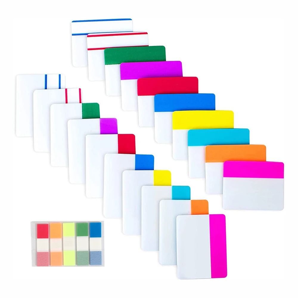 500Pcs Sticky Index Tabs Book Page Colored Pages Markers for Books Binders Notebook and Folders