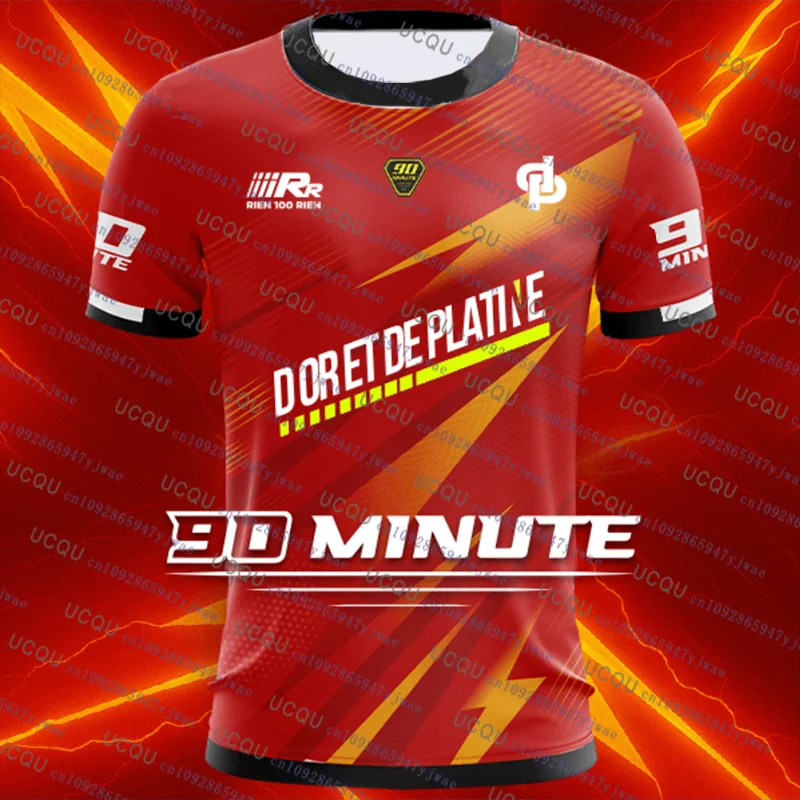 90 دقيقة سلسلة MM10 يوليو كرة القدم جيرسي الرجال النساء الخريف الرياضة في الهواء الطلق التجفيف السريع جيرسي اللياقة البدنية التدريب تي شيرت رجالي
