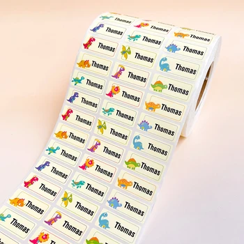 200 stuks waterdichte naam sticker zelfklevende briefpapier stickers gepersonaliseerde voornaam label voor kinderen aangepaste fles tag voor kinderen