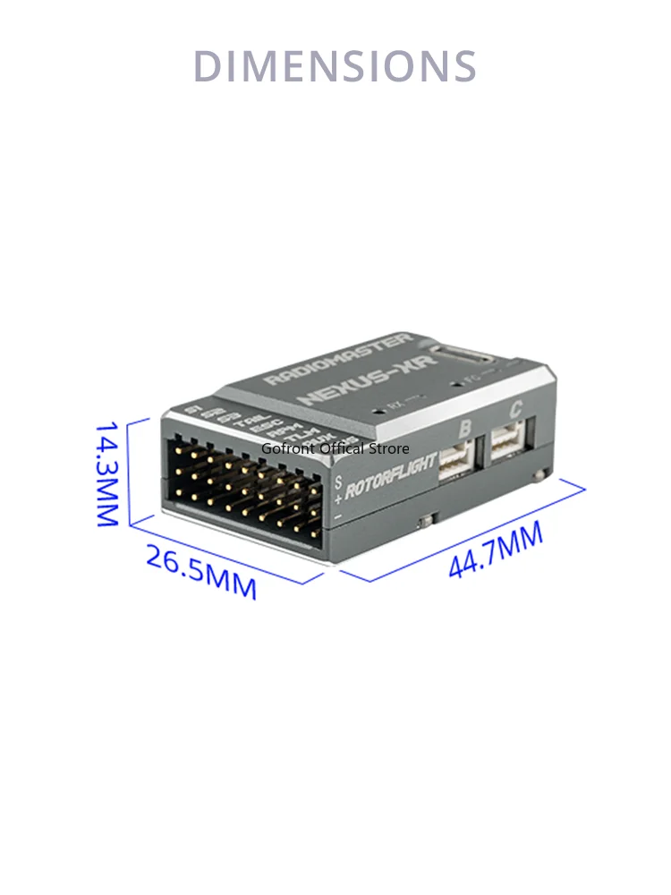 Radiomaster Nexus-XR Helicopter Flight Controller With Internal Receiver