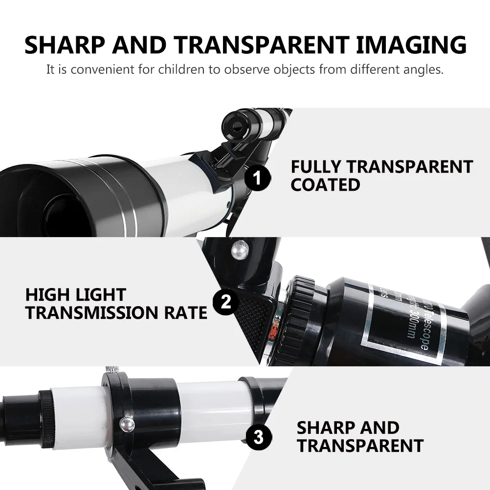 1 Set Astronomical Telescope 150X Zoom Monocular With Tripod Phone Holder High Transparent Lens Refracting Stargazing Camping