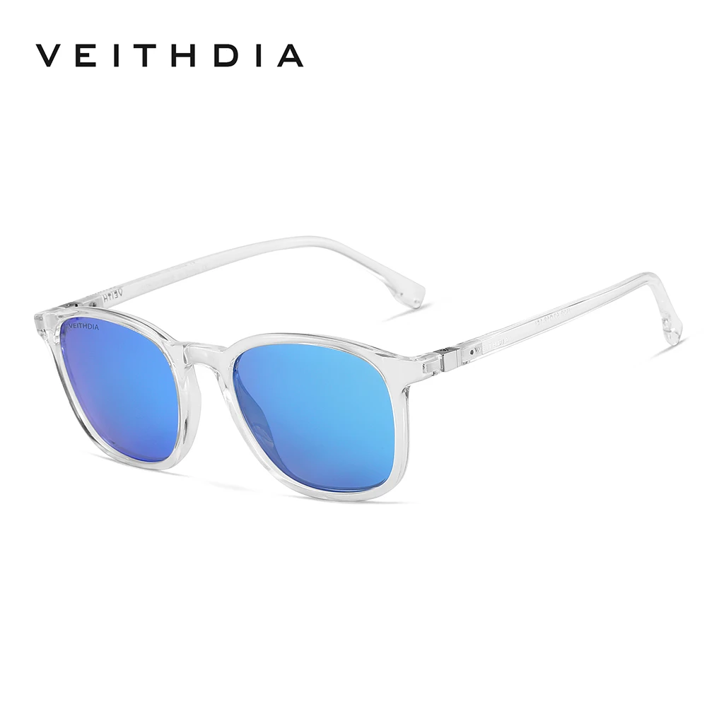 VEITHDIA Marke männer Sonnenbrille Retro TR90 Brillen Polarisierte Linse Vintage Brillen Männlich Fahren Sonnenbrille Für Frauen V7520 7
