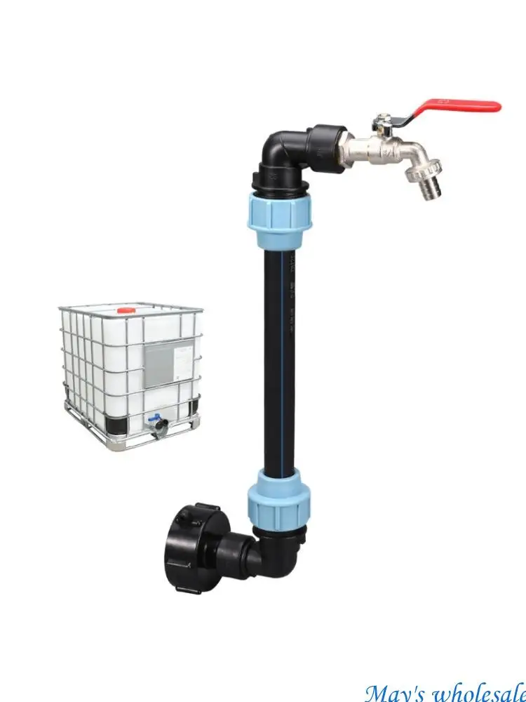 

IBC Barrels Connectors Установка адаптеров с Gooseneck IBC с выпускными клапанами для резервуаров для воды, аквариумов, ванны