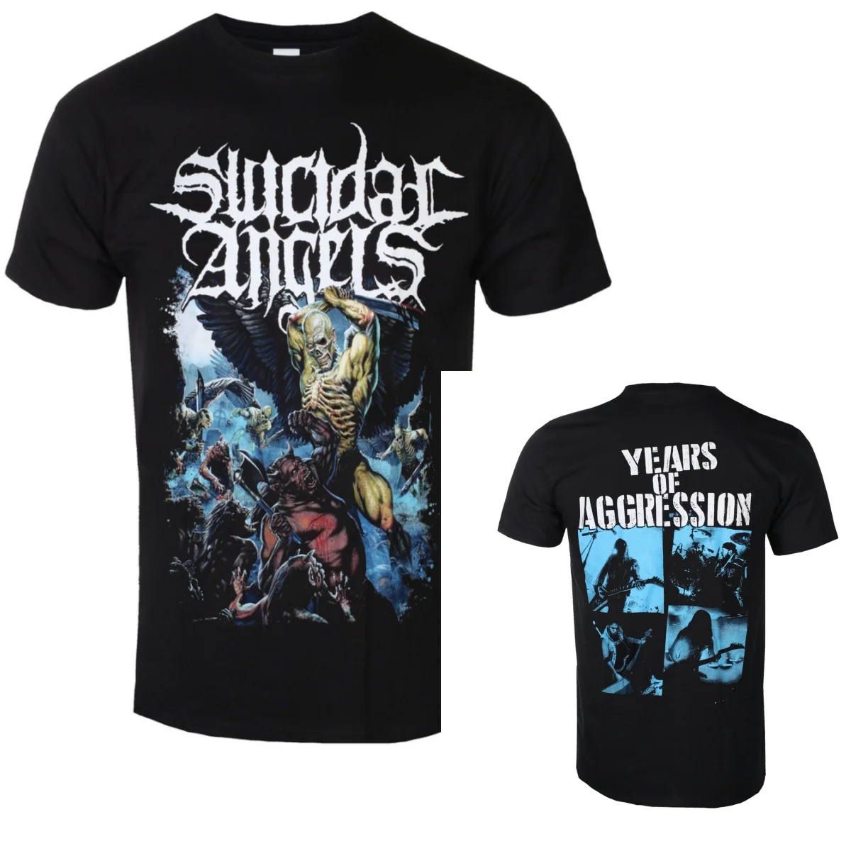 Hot Suicidal Angels Graphic Cotton T-shirt Unisex Summer Short Sleeve Fashion Brand Tee Luxury Casual Vintage Tees