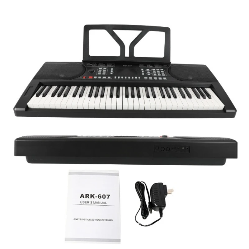 61 Key Electronic Organ Intelligent Multifunctional Electric Piano Adult Children Playing Pianos English Version Beginner Piano