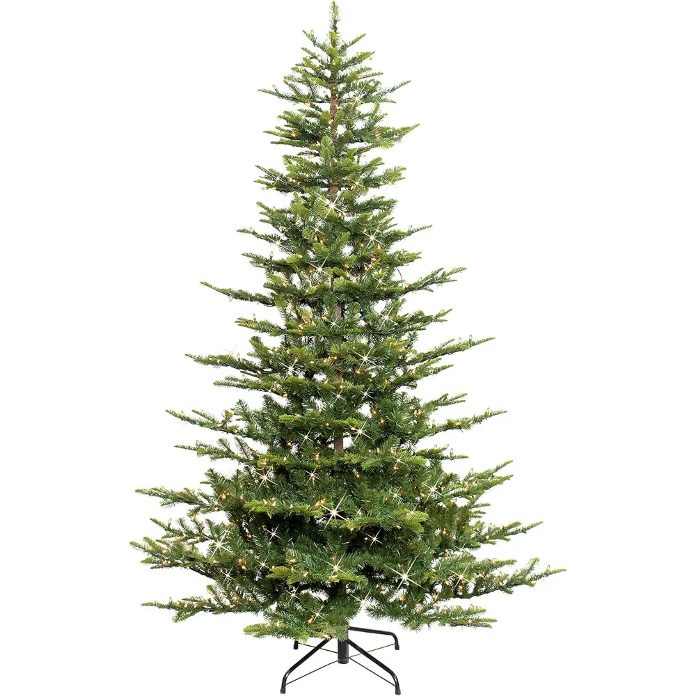 7.5 Foot Pre-Lit Aspen Fir Artificial Christmas Tree with 700 UL Listed Clear Lights Green