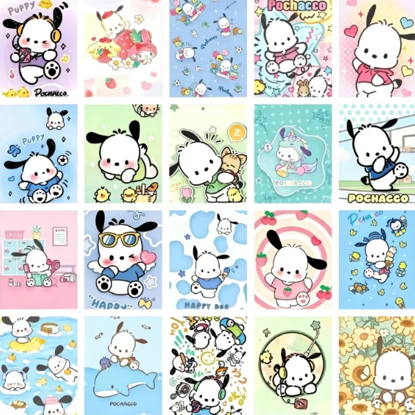 5D DIY Diamond Painting  Cute Pochacco Cartoon Art Set, Sanrio Lovely Pochacco Dog Various Pattern Collection Rhinestone