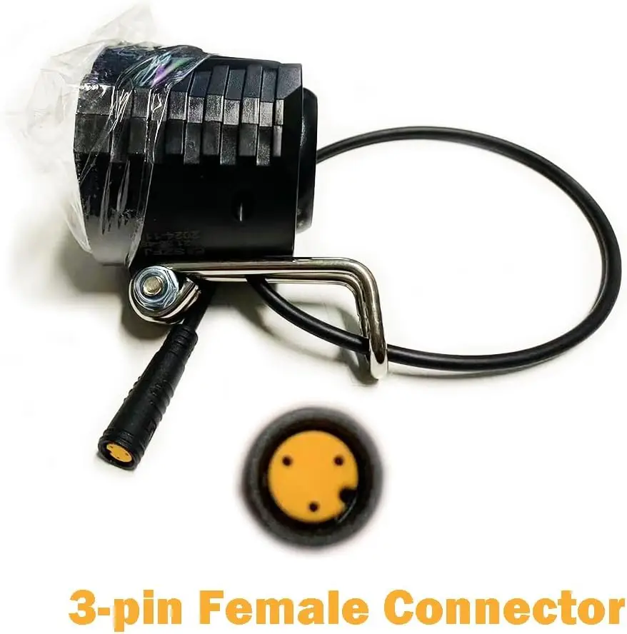 Nulkomma Ebike Headlight 36V-48V Super Bright LED Light for Electric Bike Scooter Mountain Bike Light Night Riding Waterproof