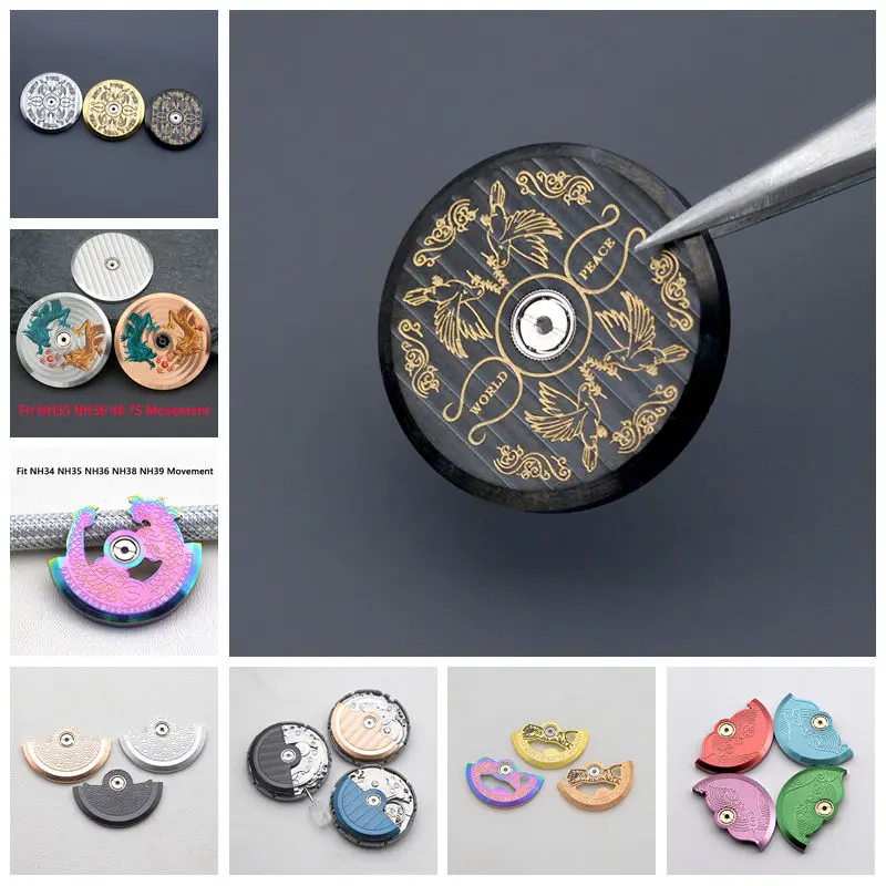 NH35 NH36 Automatic Hammer Rotor Fits NH35 NH36 NH70 4R 7S26 6R Movement Pendulum Weight Watch Mechanical Repair Parts Refit