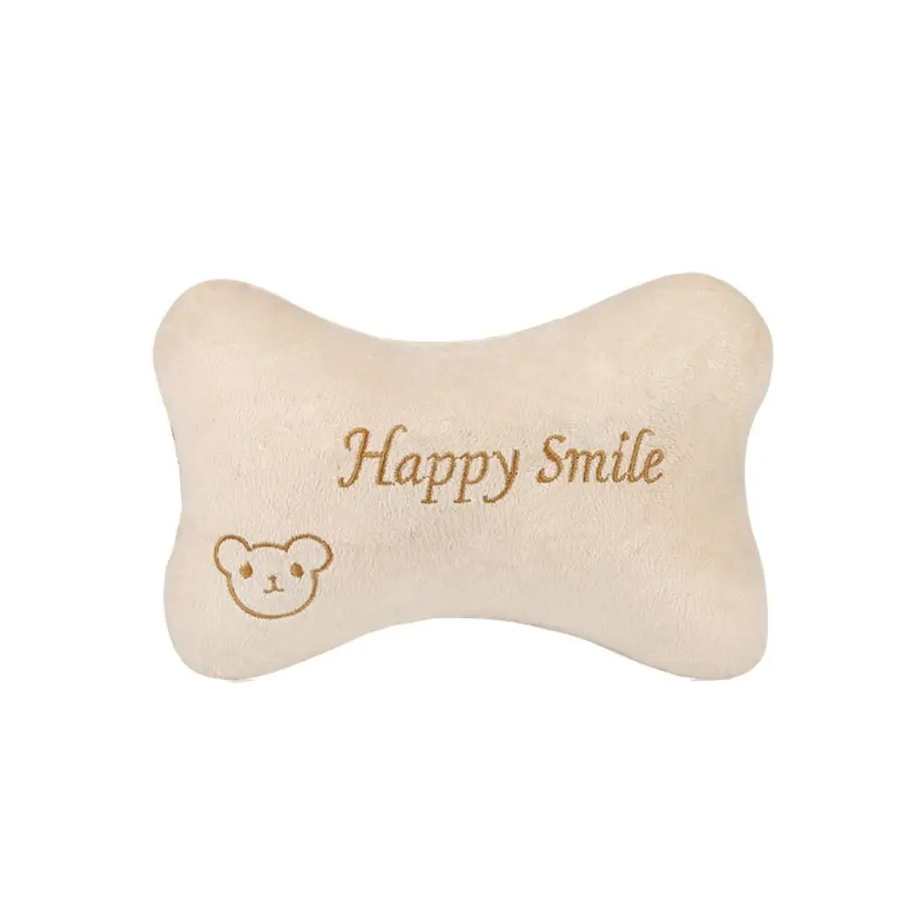Car Accessorie Little Bear Pattern Double Neck Pillow Comfortable Backing Block Roll Neck Pillow