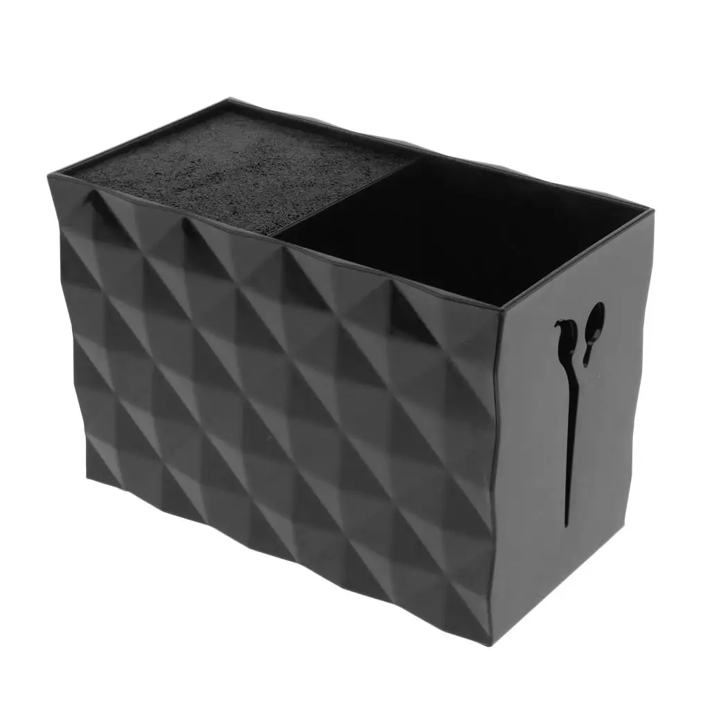Acrylic Salon Scissor Storage Box Removable Insert Shears Holder Case for Barber Accessories Setup