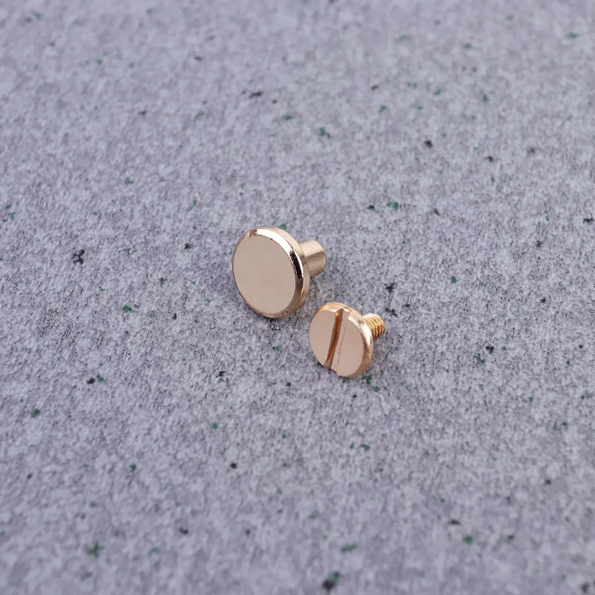 

30 pcs Flat Head Rivets Notebook Stud Belt Harness Nail Copper Fastener Golden Durable Long Lasting Eco Friendly Quality