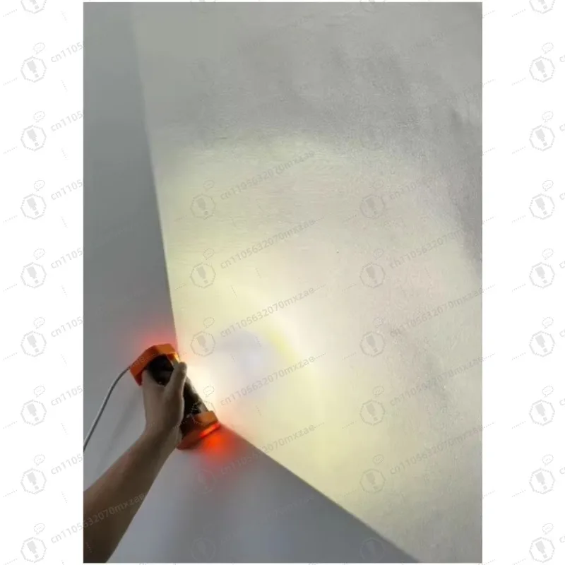 Portable industrial LED leveling light with handle bracket, wall sanding paint construction auxiliary lighting tool